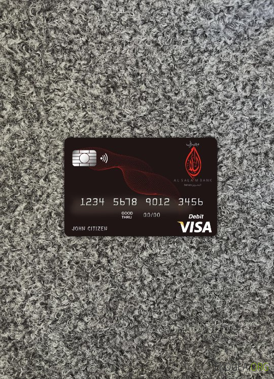 Bahreïn Al Salam carte visa bancaire avant photolook